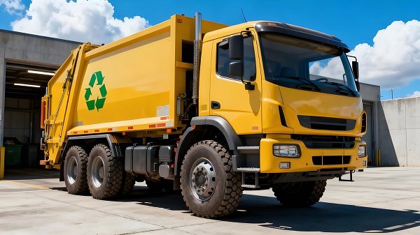 Efficient compaction system garbage truck